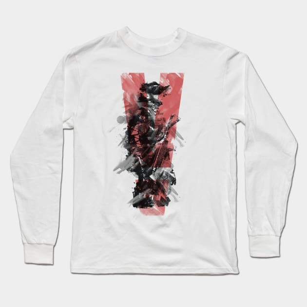 Metal Gear Solid (Red) Long Sleeve T-Shirt by Joe Hickson